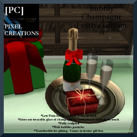 PIXEL CREATIONS - BUBBLY CHAMPAGNE FESTIVE EDITION V1 Blog