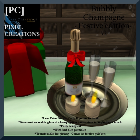 PIXEL CREATIONS - BUBBLY CHAMPAGNE FESTIVE EDITION V2 Blog