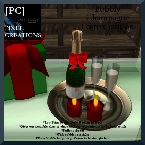 PIXEL CREATIONS - BUBBLY CHAMPAGNE FESTIVE EDITION V3 Blog