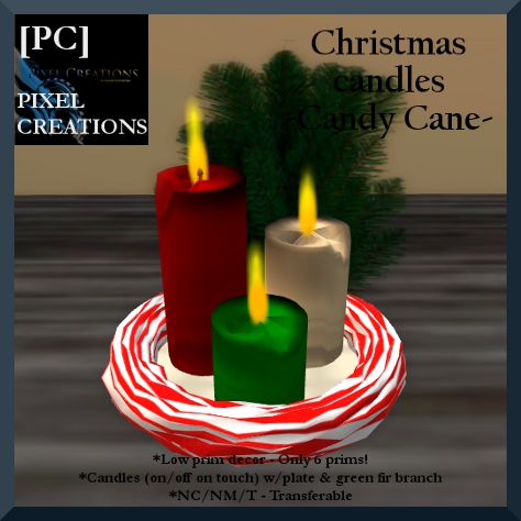 PIXEL CREATIONS - CHRISTMAS CANDLES CANDY CANE Blog