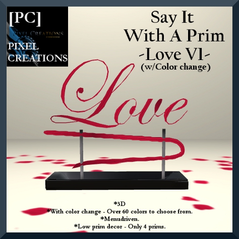 PIXEL CREATIONS - SAY IT WITH A PRIM LOVE V1 Blog