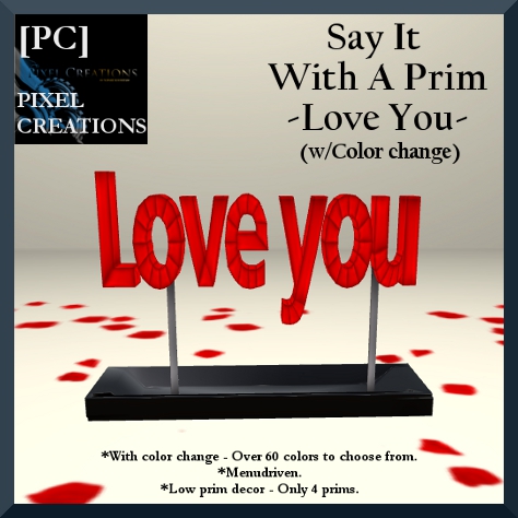 PIXEL CREATIONS - SAY IT WITH A PRIM LOVE YOU Blog